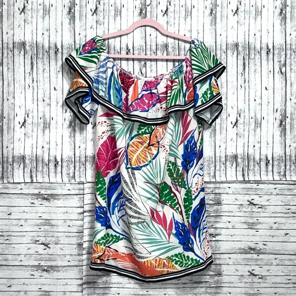 NWT Flying Tomato Island Vibes Off The  Shoulder Shift Dress